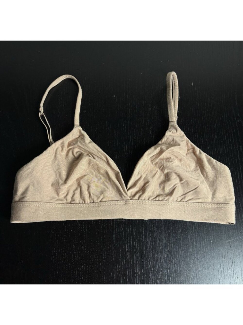 INTIMISSIMI Size 34C Emma Seamless Wireless Triangle Bralette Bra Beige/Nude
